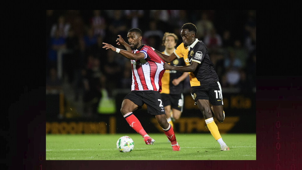 A match image from City's away Carabao Cup first round win at Burton Albion