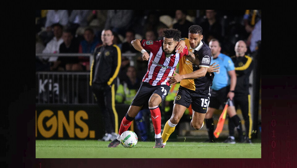 A match image from City's away Carabao Cup first round win at Burton Albion