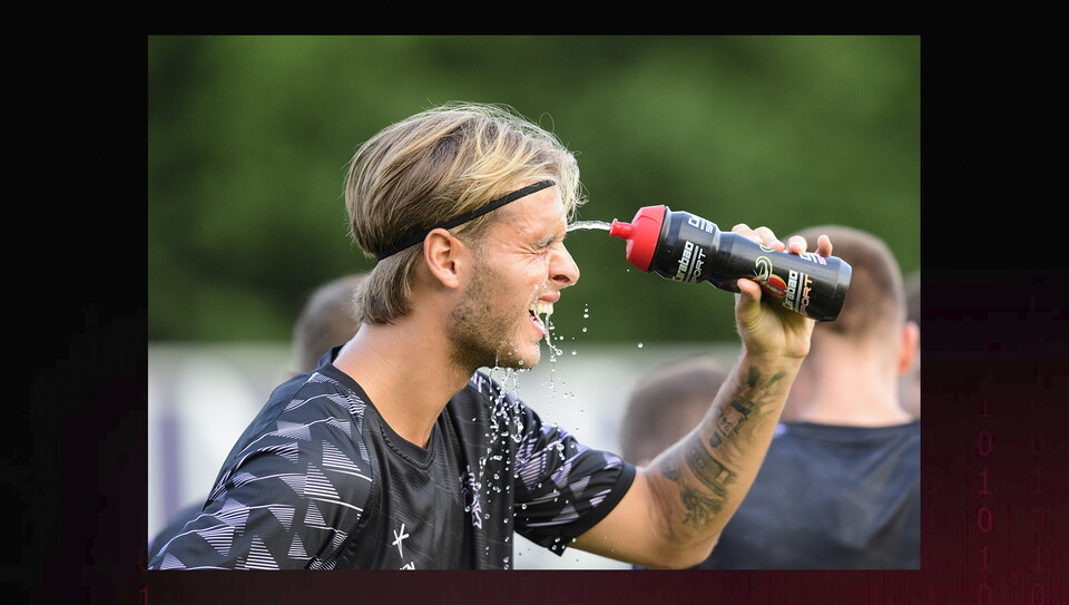 A match action image from City's 3-1 away win at Harrogate Town