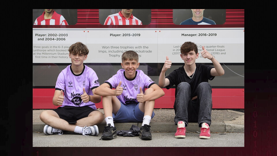 A fans image from City's home game against Mansfield Town.