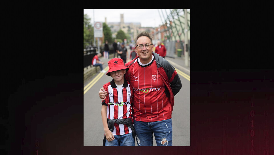 A fans image from City's home game against Mansfield Town.