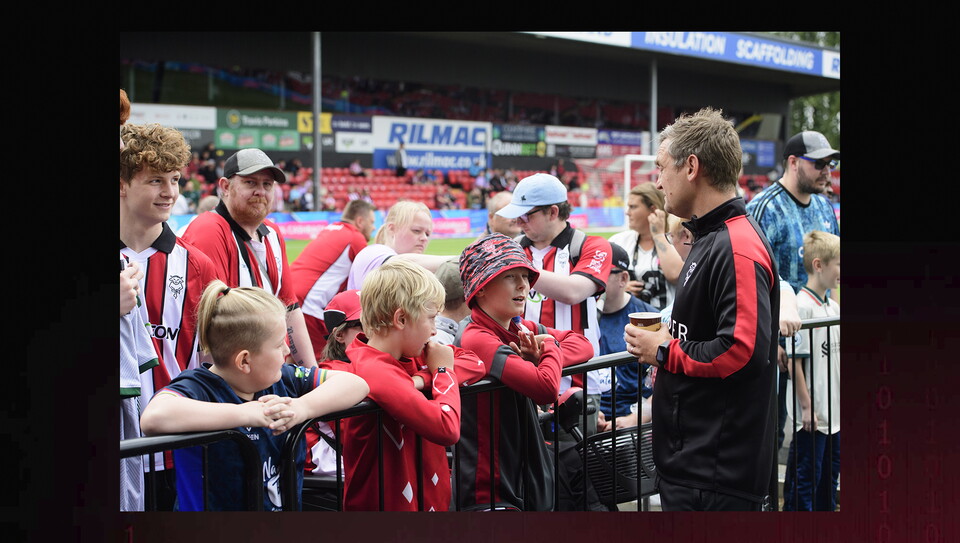 A fans image from City's home game against Mansfield Town.