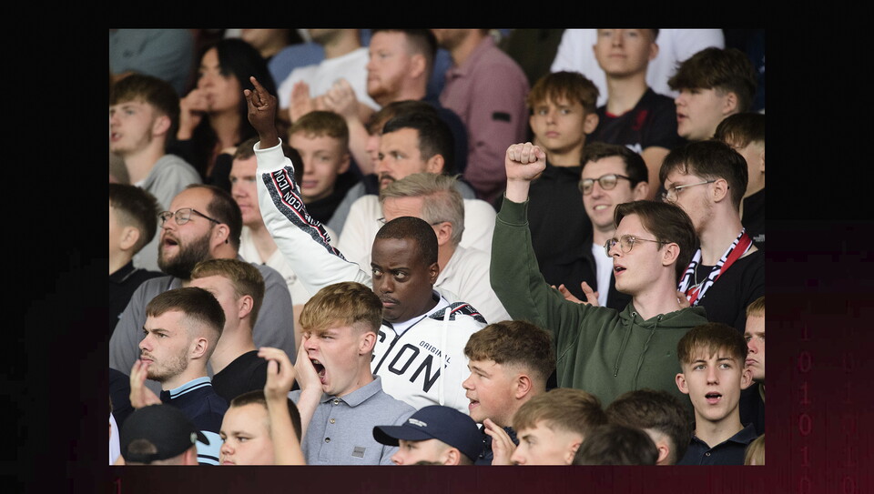 A fans image from City's home game against Mansfield Town.