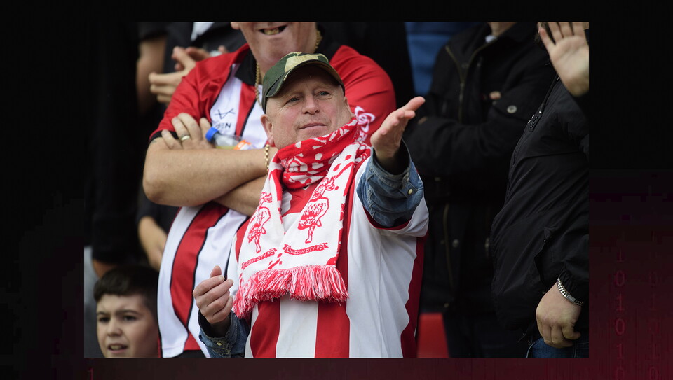 A fans image from City's home game against Mansfield Town.