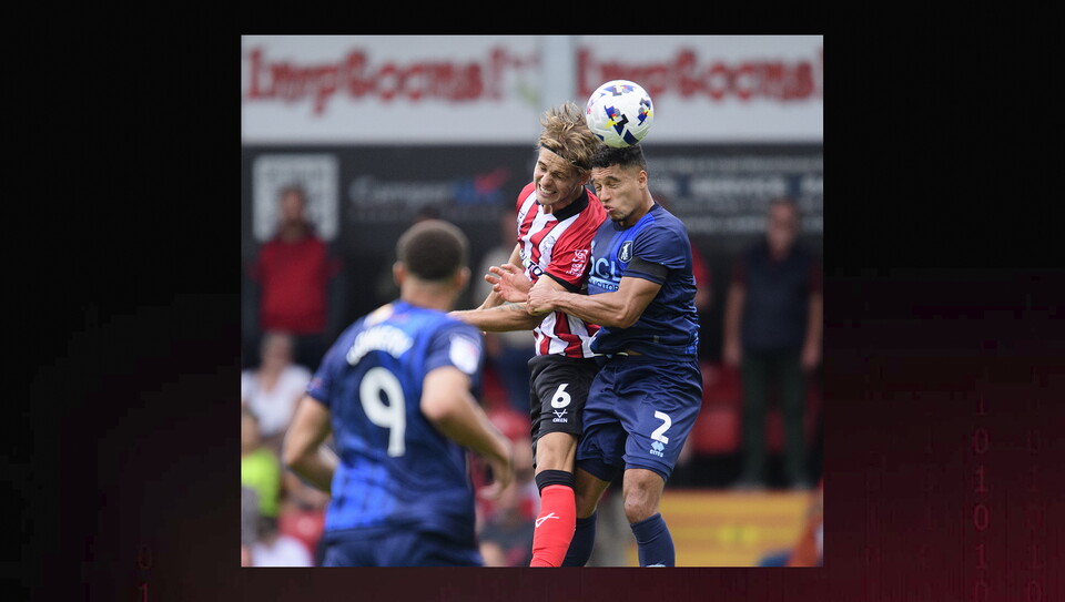 A match action image from City's home game against Mansfield Town.