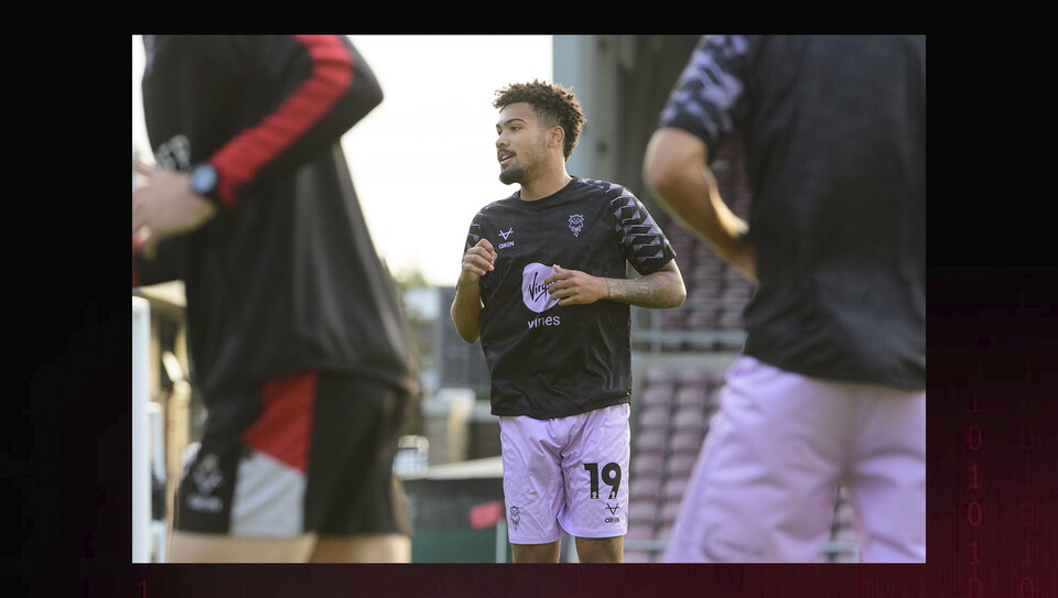 A match action image from City's away win at Northampton