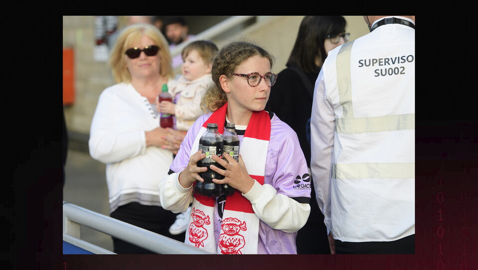 A fan image from City's away win at Northampton Town
