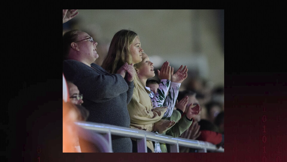 A fan image from City's away win at Northampton Town