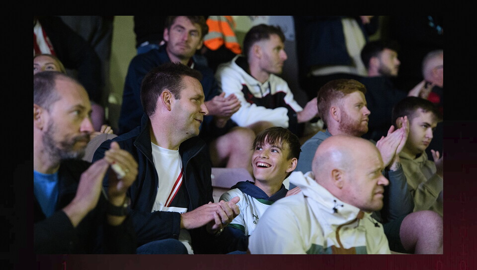 A fan image from City's away win at Northampton Town