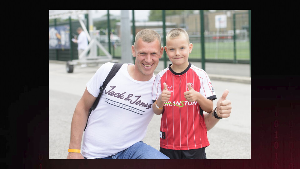 A fan photo from Lincoln City's 3-2 home win over Plymough Argyle