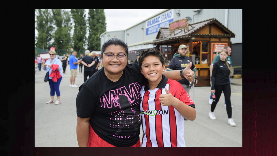 A fan photo from Lincoln City's 3-2 home win over Plymough Argyle