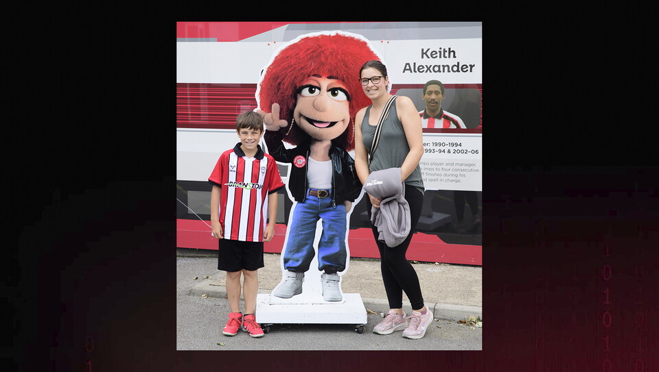 A fan photo from Lincoln City's 3-2 home win over Plymough Argyle