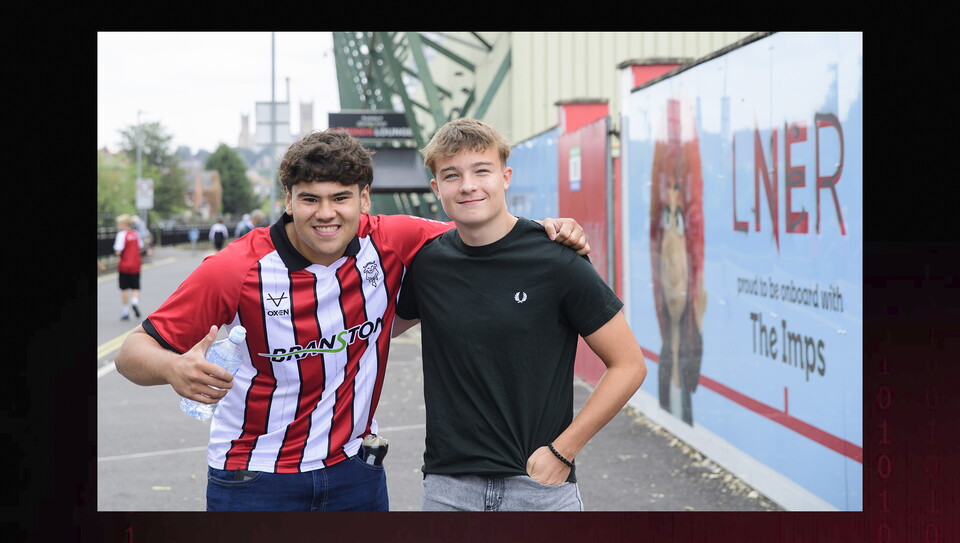A fan photo from Lincoln City's 3-2 home win over Plymough Argyle