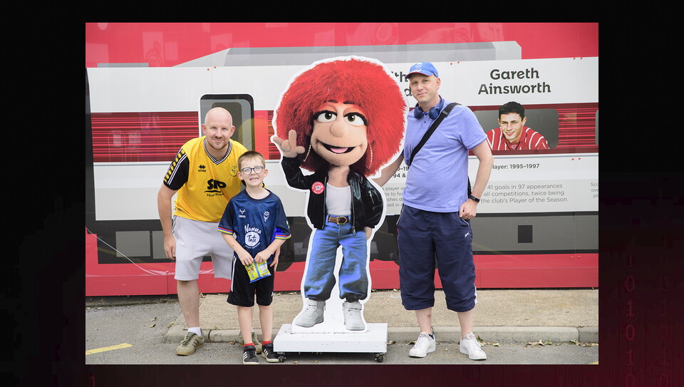 A fan photo from Lincoln City's 3-2 home win over Plymough Argyle