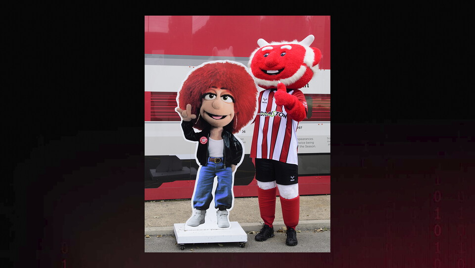 A fan photo from Lincoln City's 3-2 home win over Plymough Argyle