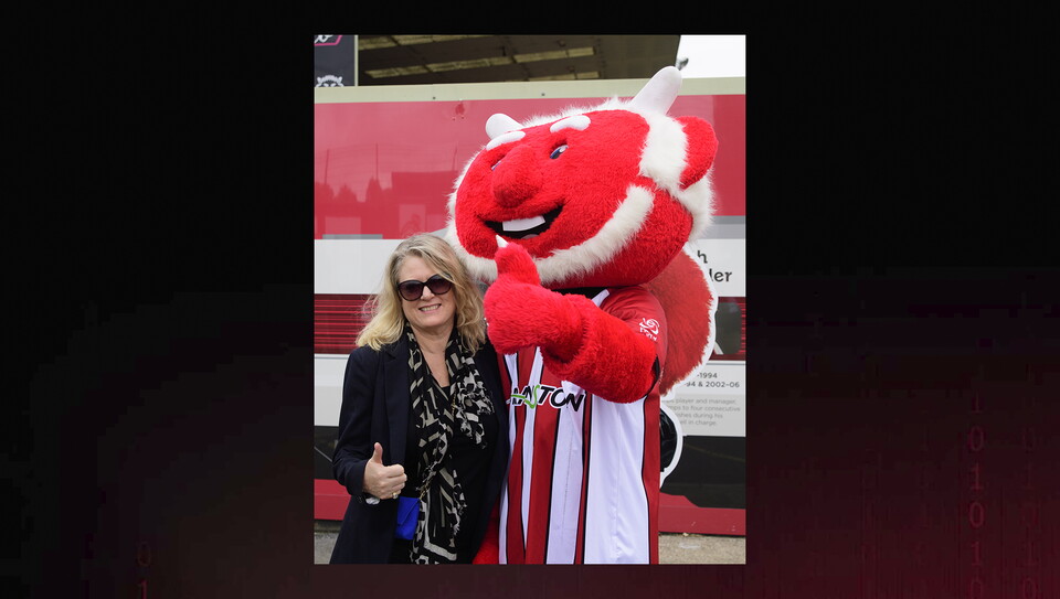 A fan photo from Lincoln City's 3-2 home win over Plymough Argyle