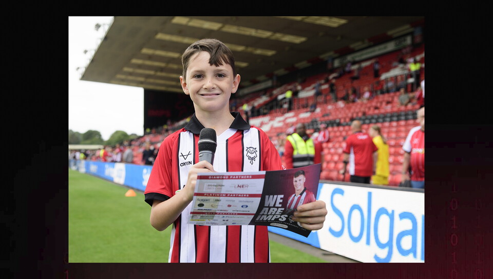 A fan photo from Lincoln City's 3-2 home win over Plymough Argyle