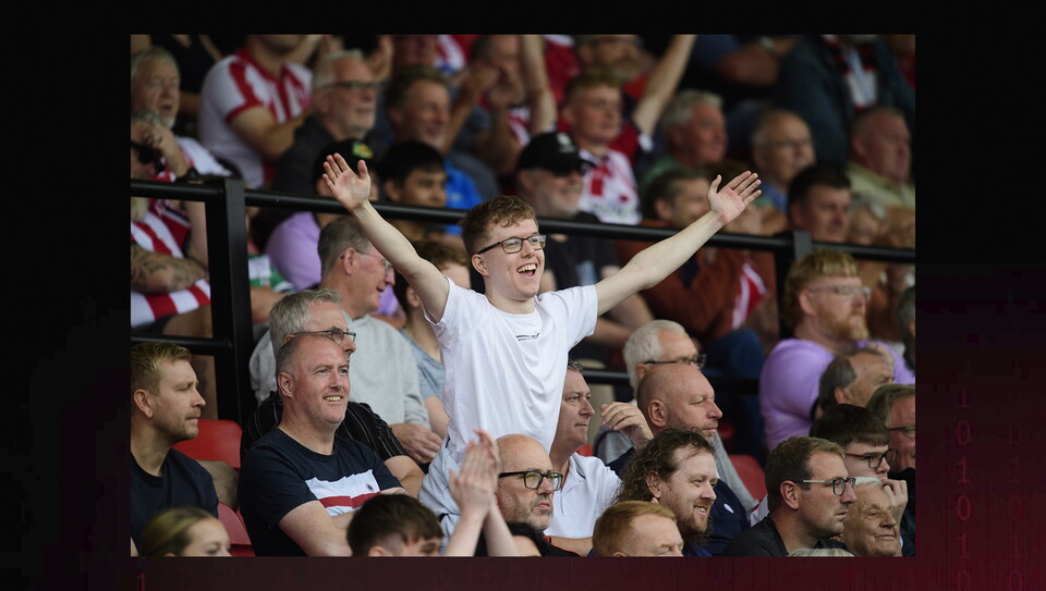 A fan photo from Lincoln City's 3-2 home win over Plymough Argyle