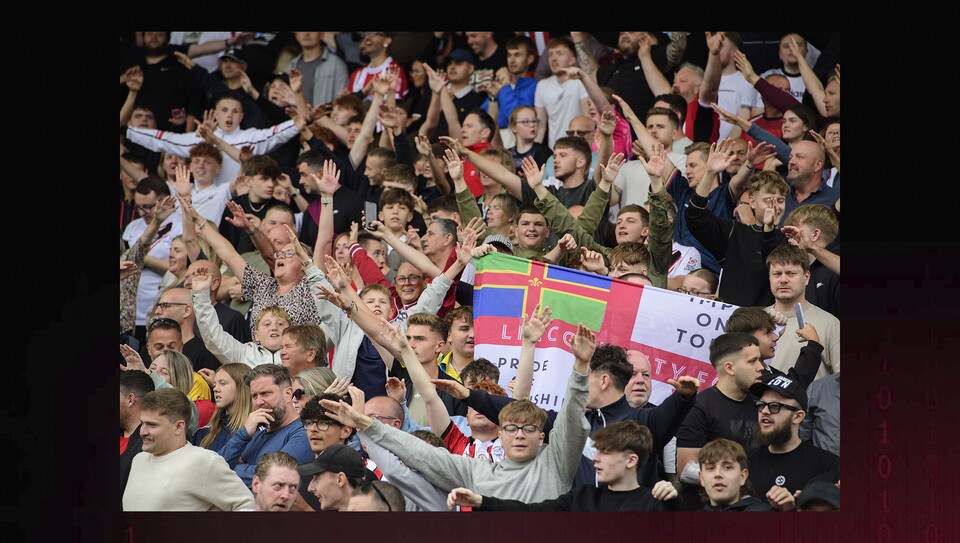 A fan photo from Lincoln City's 3-2 home win over Plymough Argyle