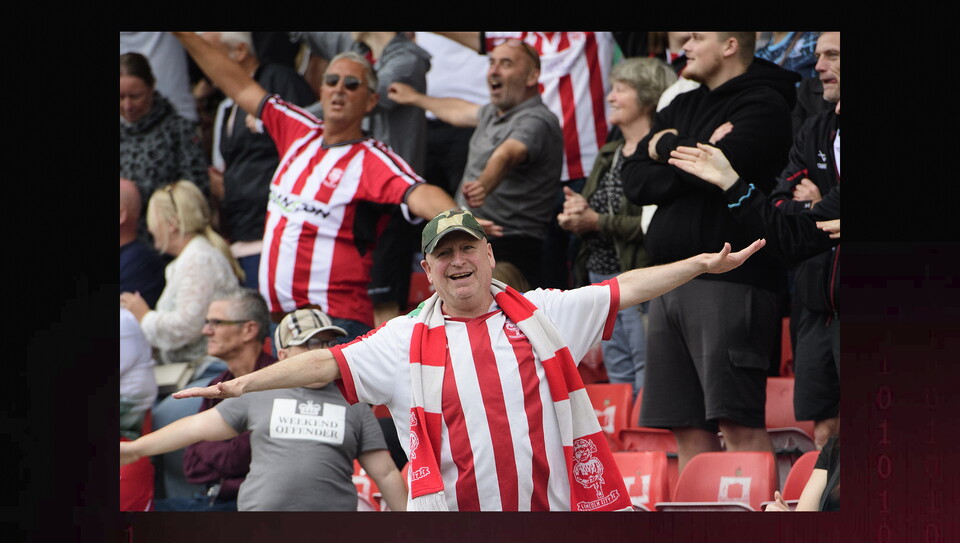 A fan photo from Lincoln City's 3-2 home win over Plymough Argyle