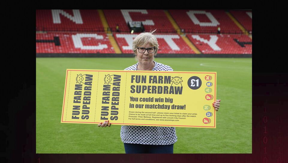 A fan photo from Lincoln City's 3-2 home win over Plymough Argyle