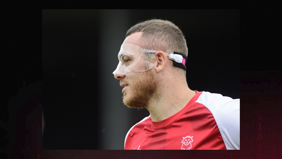 A match photo from Lincoln City's 3-2 home win over Plymouth Argyle