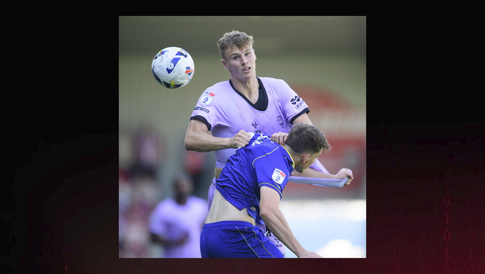 A match action photo from the game at AFC Wimbledon.