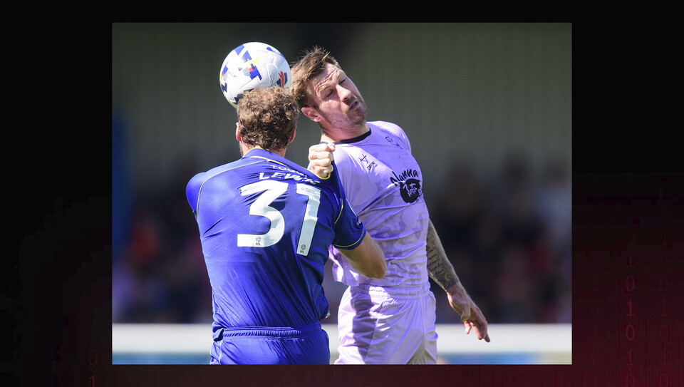 A match action photo from the game at AFC Wimbledon.