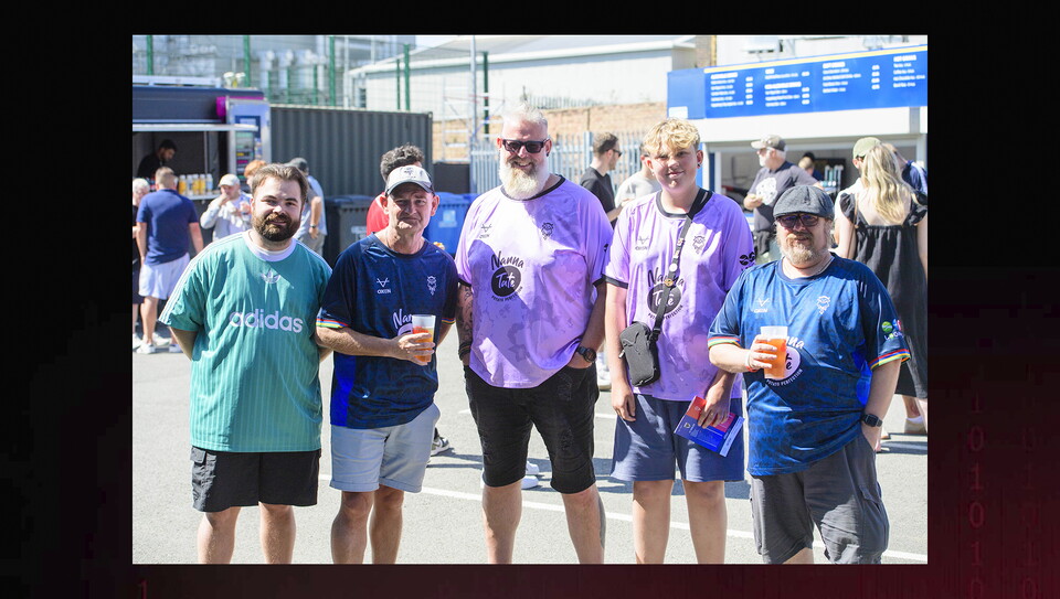Lincoln City fans at the away game at AFC Wimbledon.