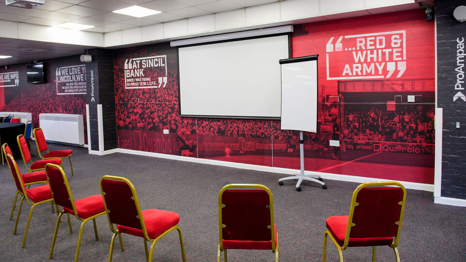 A view from inside the ProAmpac Centre Spot Tavern