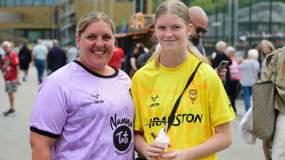 Supporters at the LNER Stadium