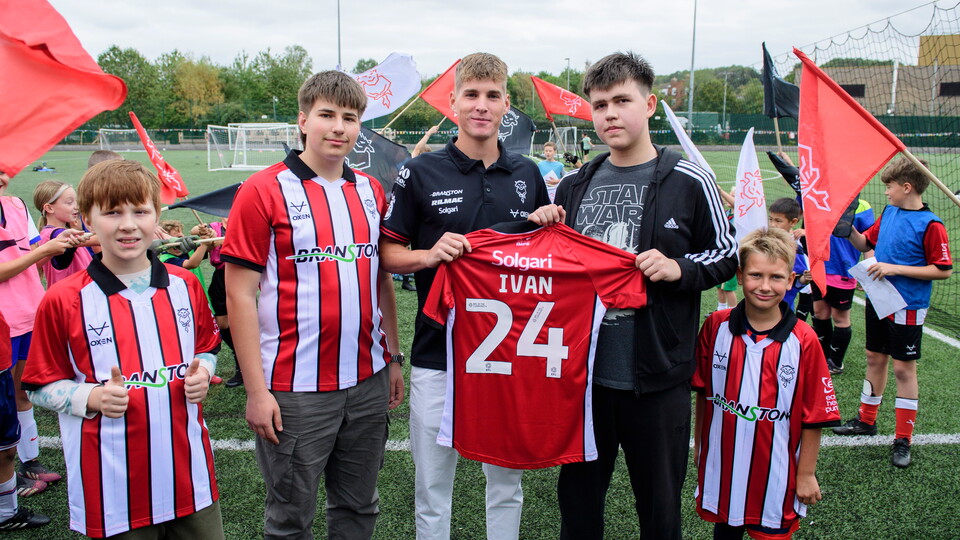 Ivan Varfolomeev’s first day at Lincoln City