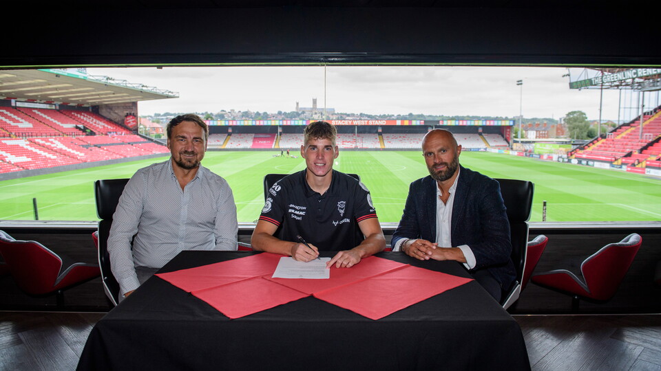 Ivan Varfolomeev’s first day at Lincoln City