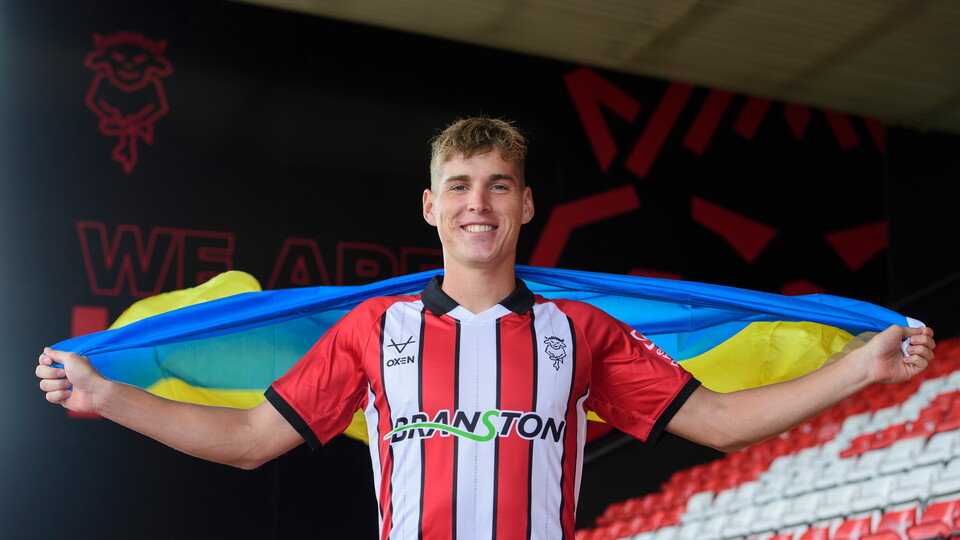 Ivan Varfolomeev’s first day at Lincoln City
