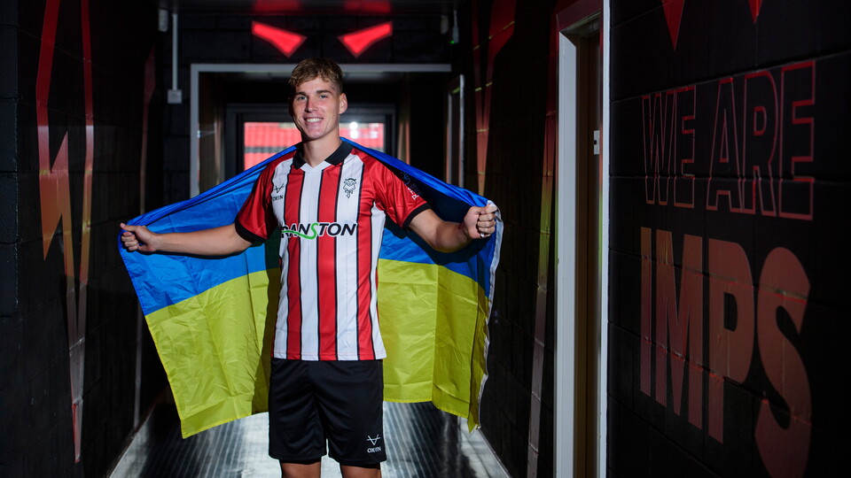 Ivan Varfolomeev’s first day at Lincoln City