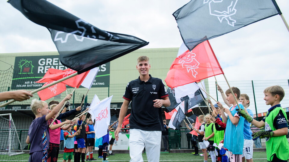 Ivan Varfolomeev’s first day at Lincoln City