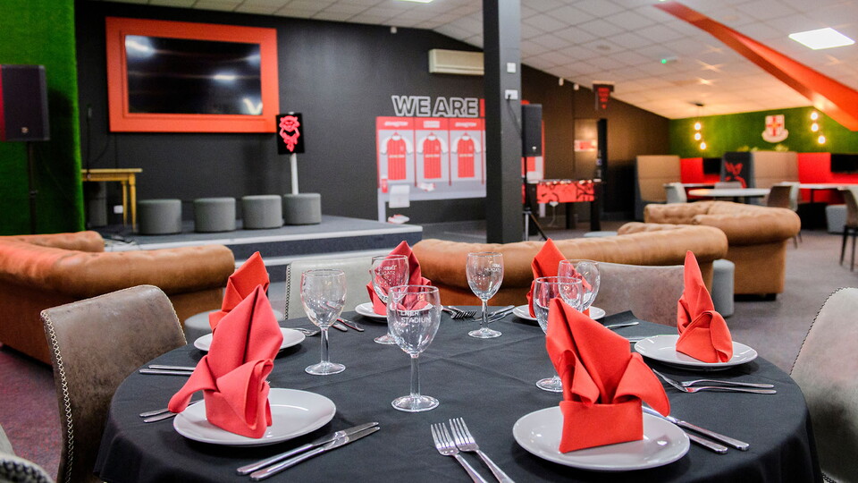 The view from inside the Branston Legends Lounge at the LNER Stadium