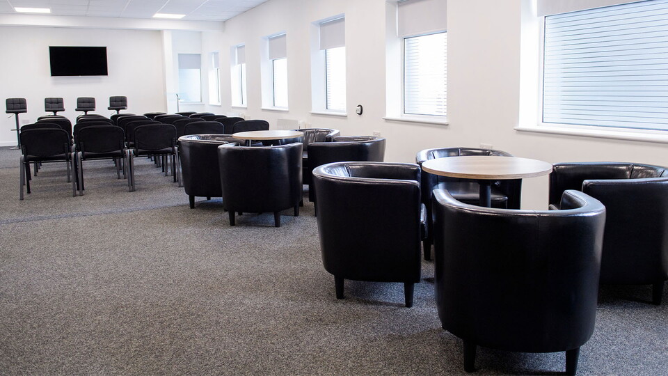 The players lounge at the LNER Stadium