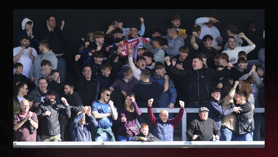 A fans photo from City's 1-0 away win at Burton Albion