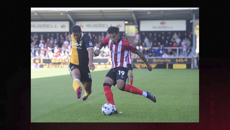 A match action photo from City's 1-0 away win at Burton Albion