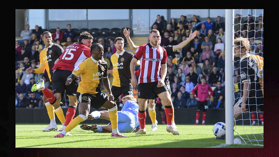 A match action photo from City's 1-0 away win at Burton Albion
