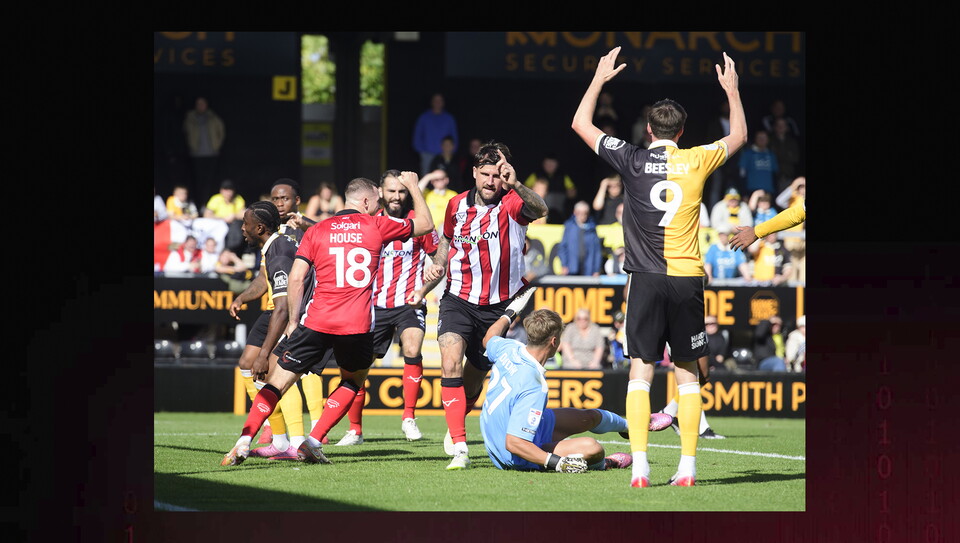 A match action photo from City's 1-0 away win at Burton Albion