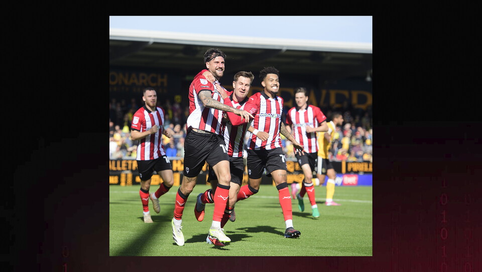 A match action photo from City's 1-0 away win at Burton Albion