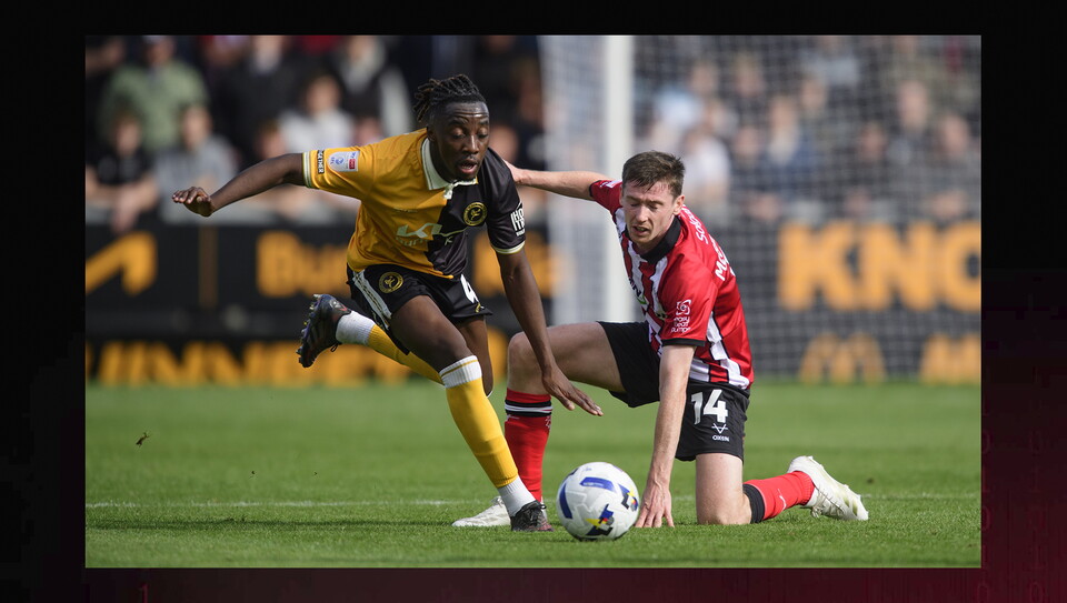 A match action photo from City's 1-0 away win at Burton Albion
