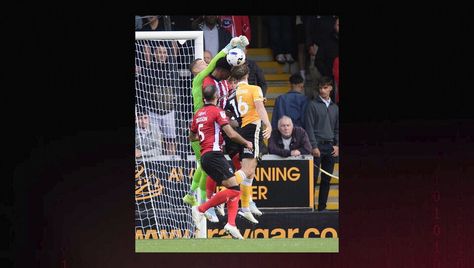A match action photo from City's 1-0 away win at Burton Albion