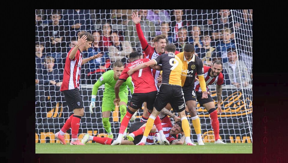 A match action photo from City's 1-0 away win at Burton Albion