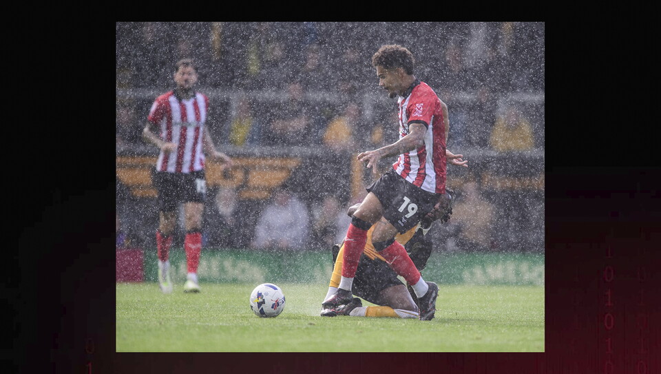 A match action photo from City's 1-0 away win at Burton Albion