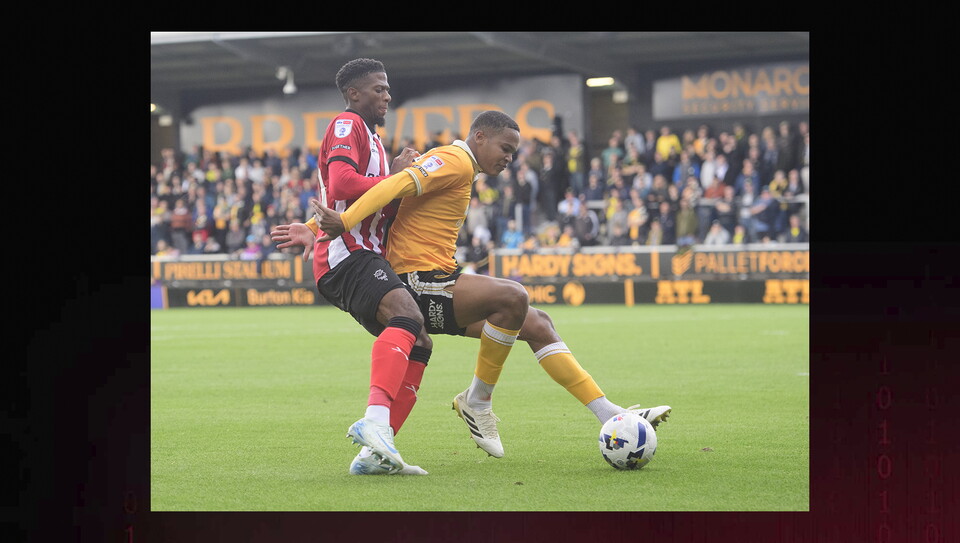 A match action photo from City's 1-0 away win at Burton Albion