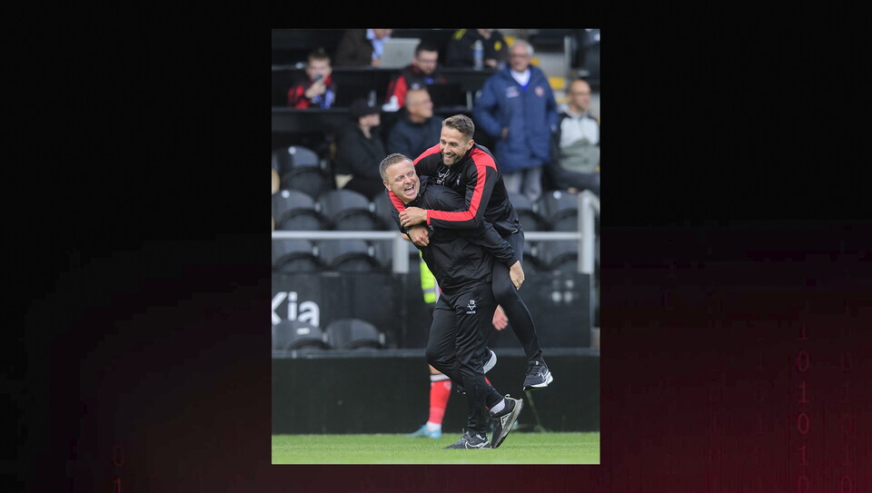 A match action photo from City's 1-0 away win at Burton Albion