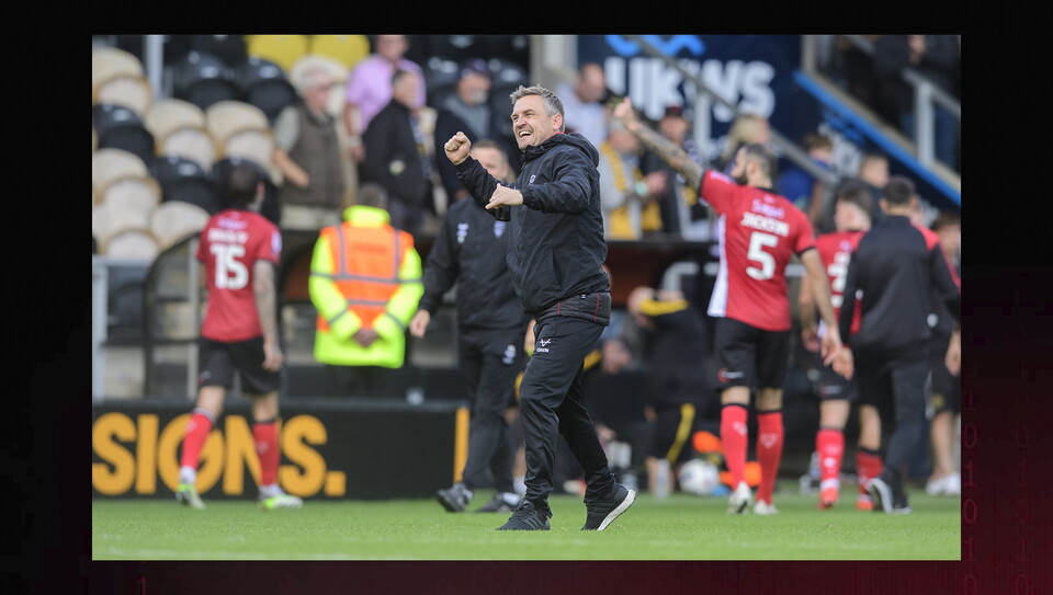 A match action photo from City's 1-0 away win at Burton Albion